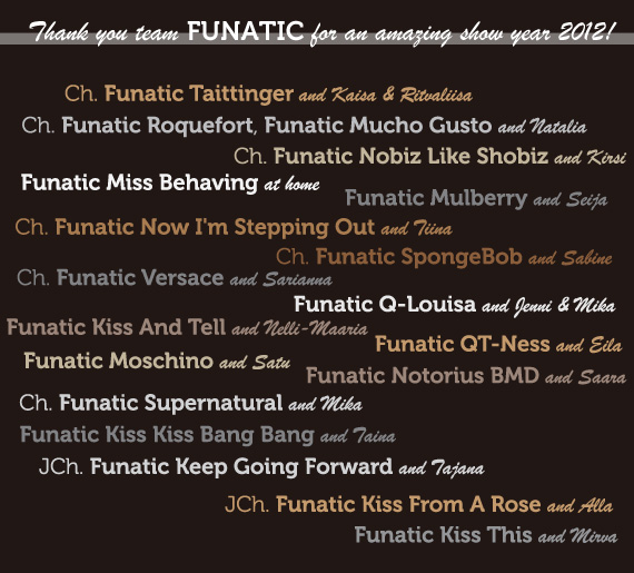 Thank you Funatics for 2012